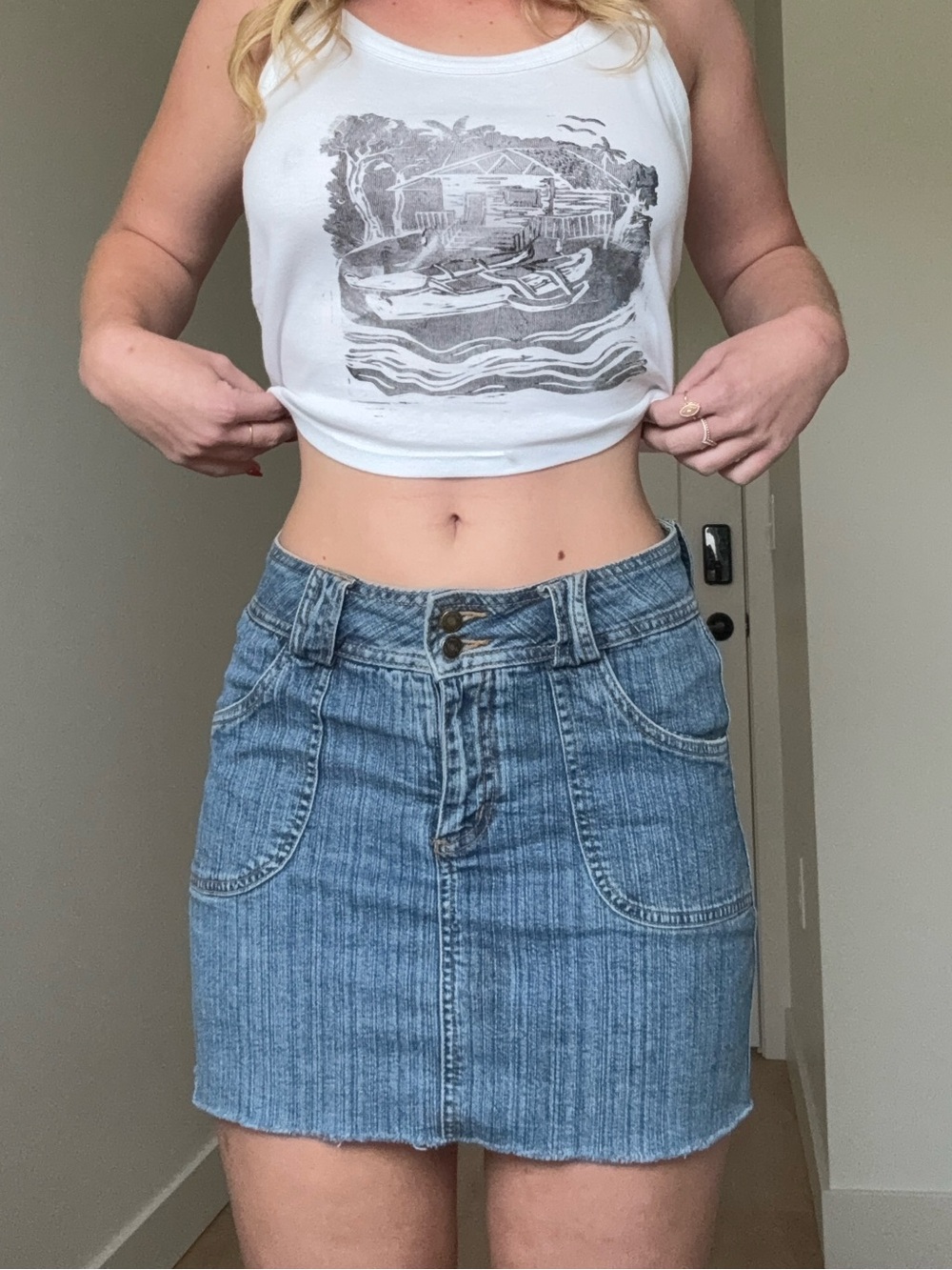 Vintage Denim Skirt